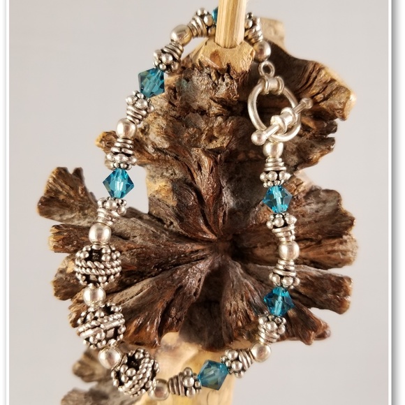 Custom KB Family Collection Jewelry - Sterling Silver and Swarovski Bracelet